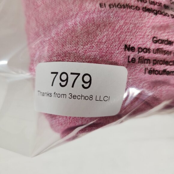 Croft & Barrow Womens Cardigan Sweater L Heather Pink Open Front Layering Preppy - Picture 16 of 16